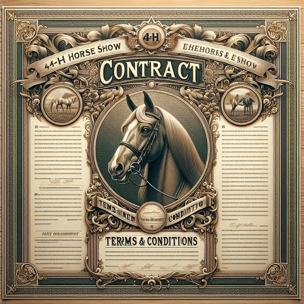 4-H Horse Show contract