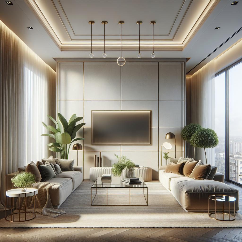 Modern upscale living room