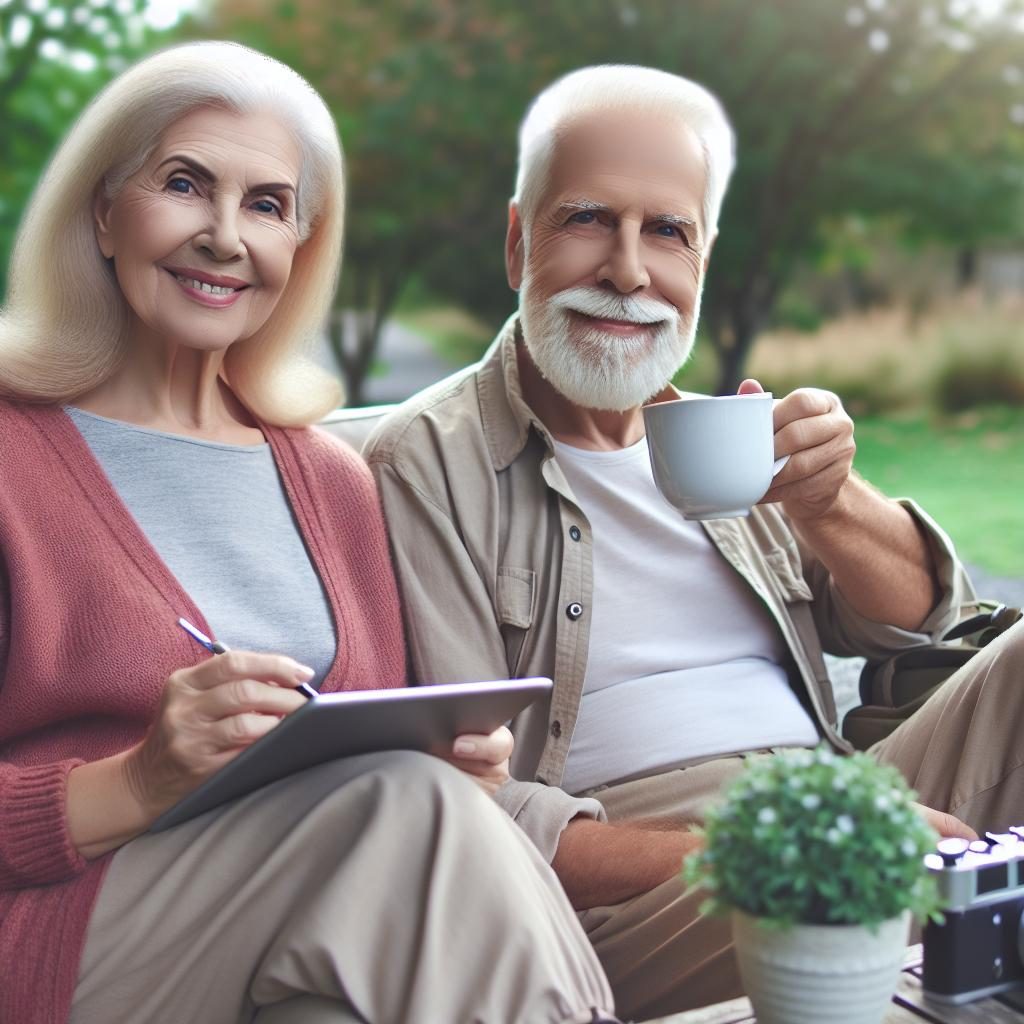 Senior couple enjoying retirement.