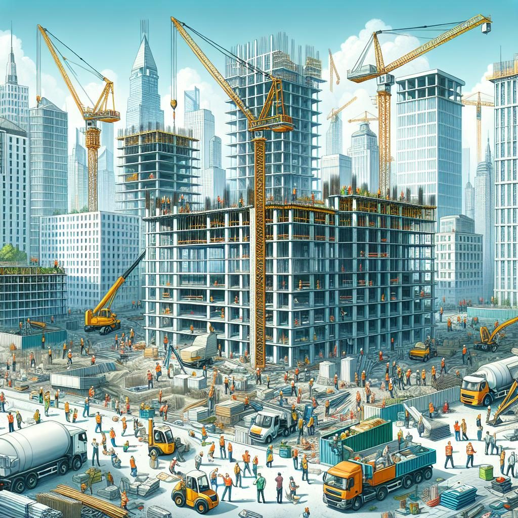 City construction updates illustration