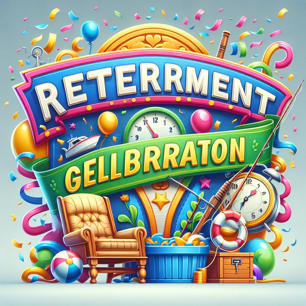 Retirement celebration banner.