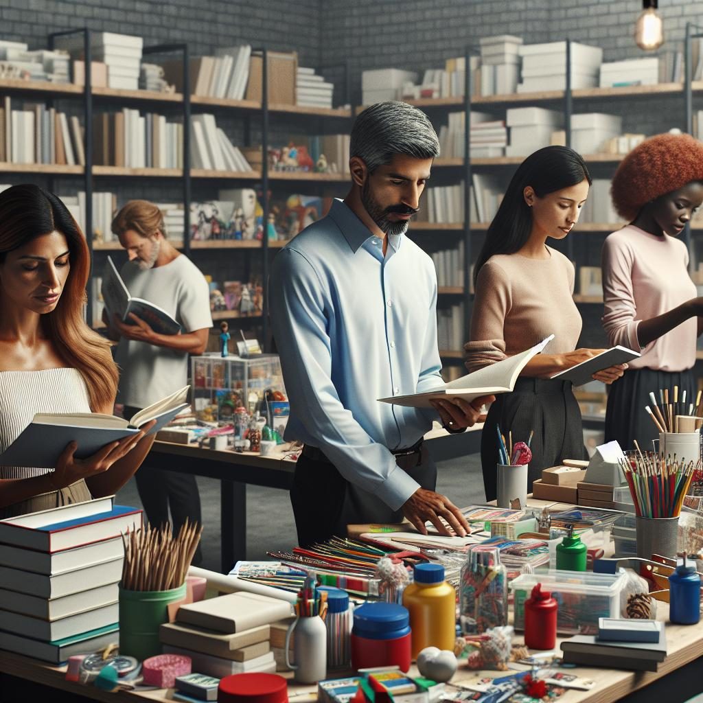 Teachers accessing free supplies