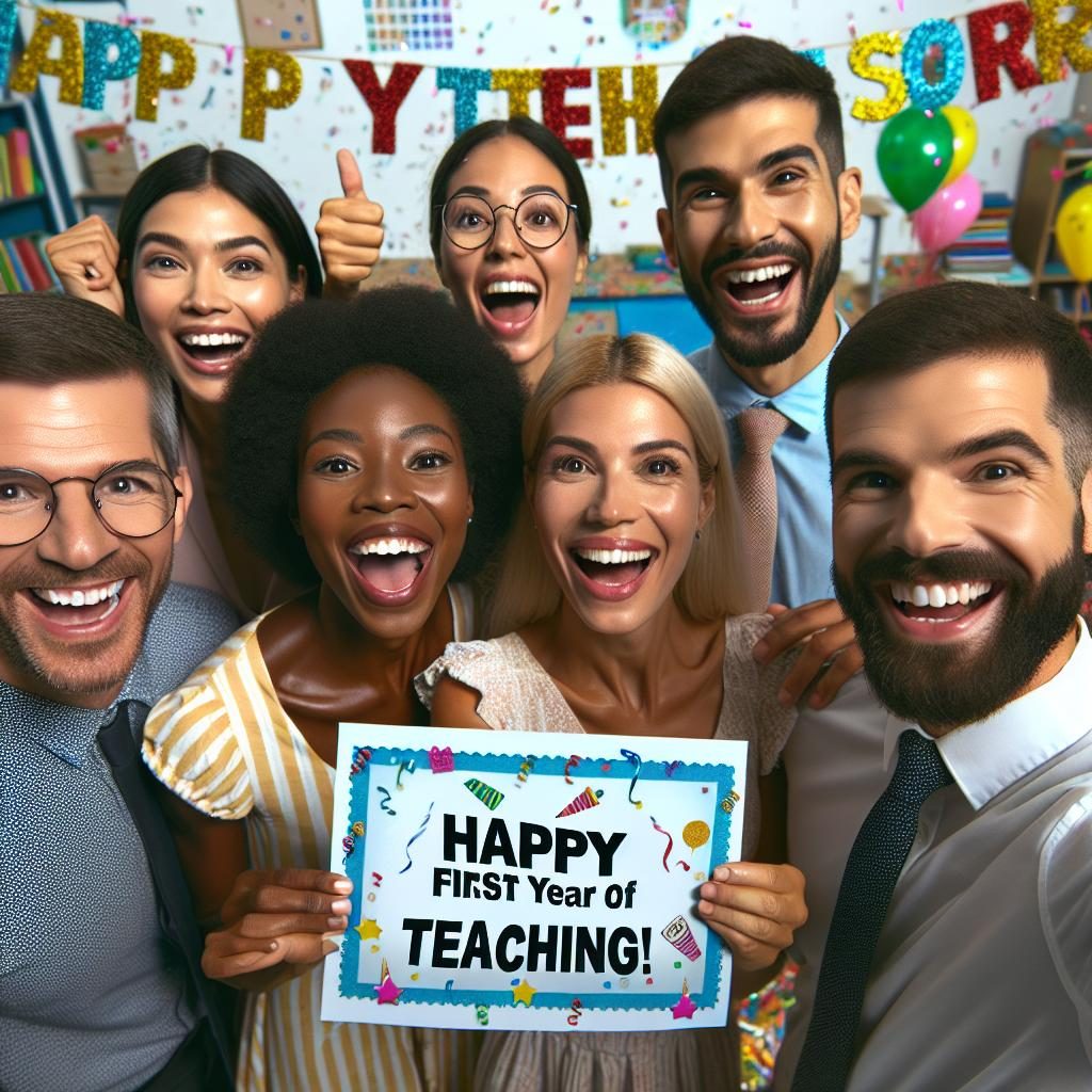 Happy first year teachers.