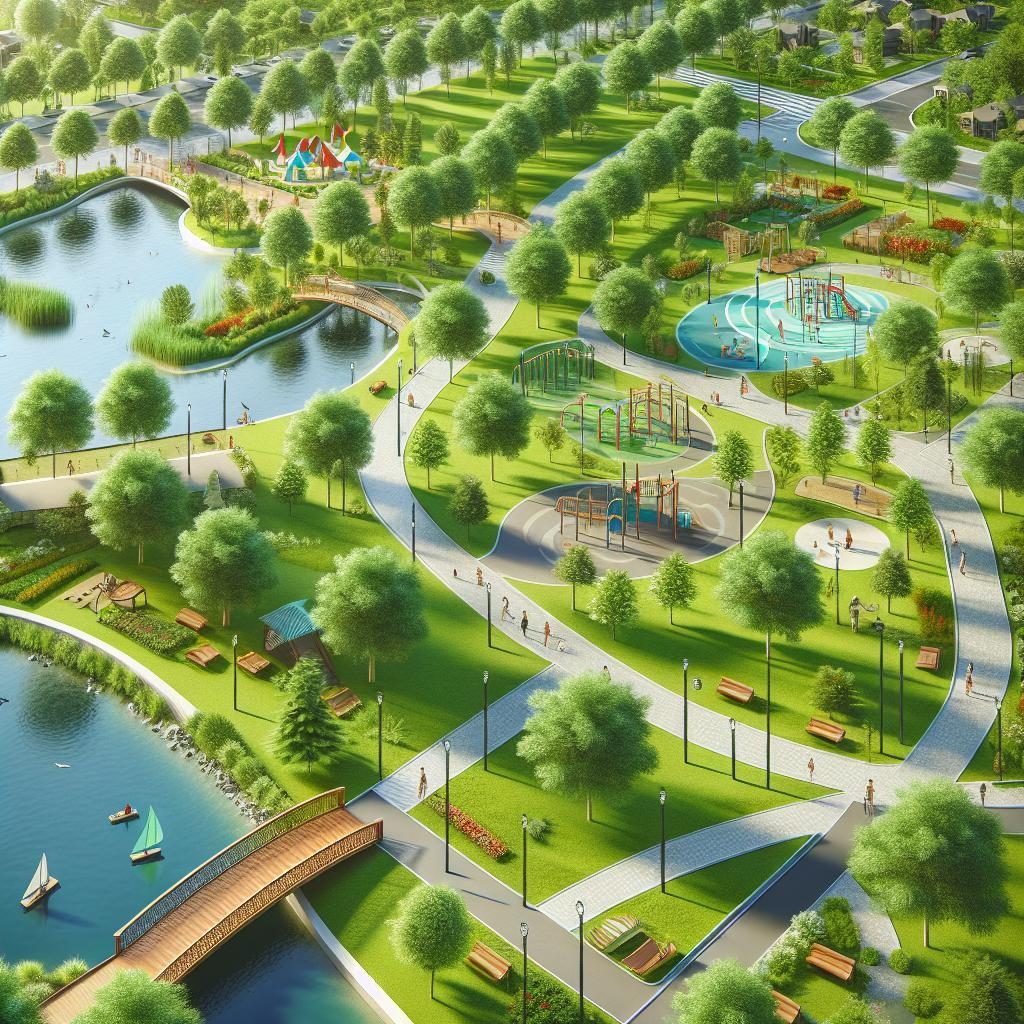 Park redesign concept art.