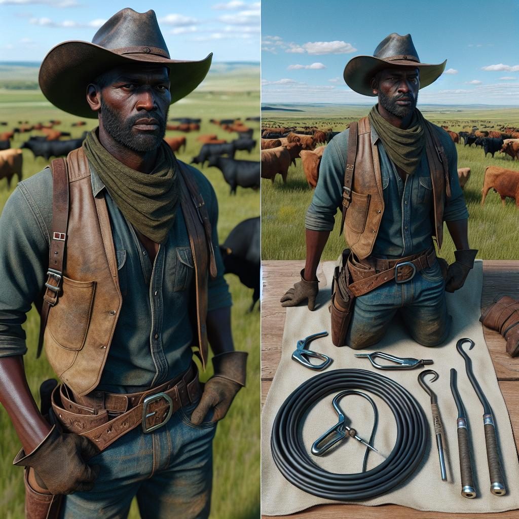 Cattle rancher using AI.