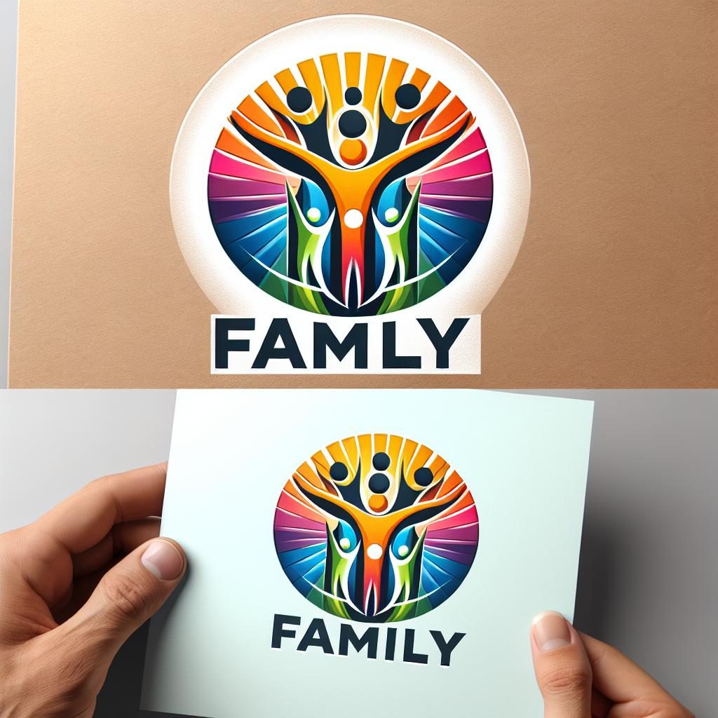 Empowering family logo design