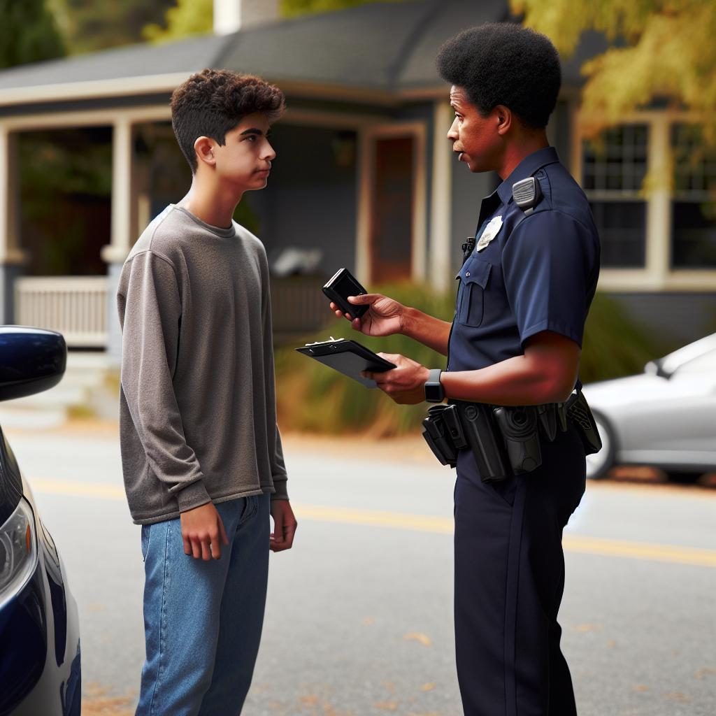 Teen driver roadside sobriety.