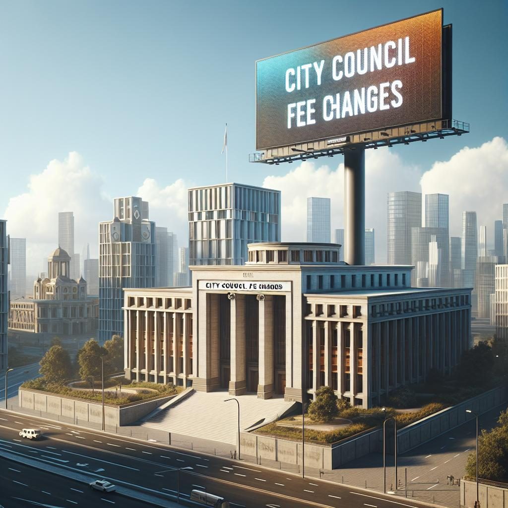 "City council fee changes"