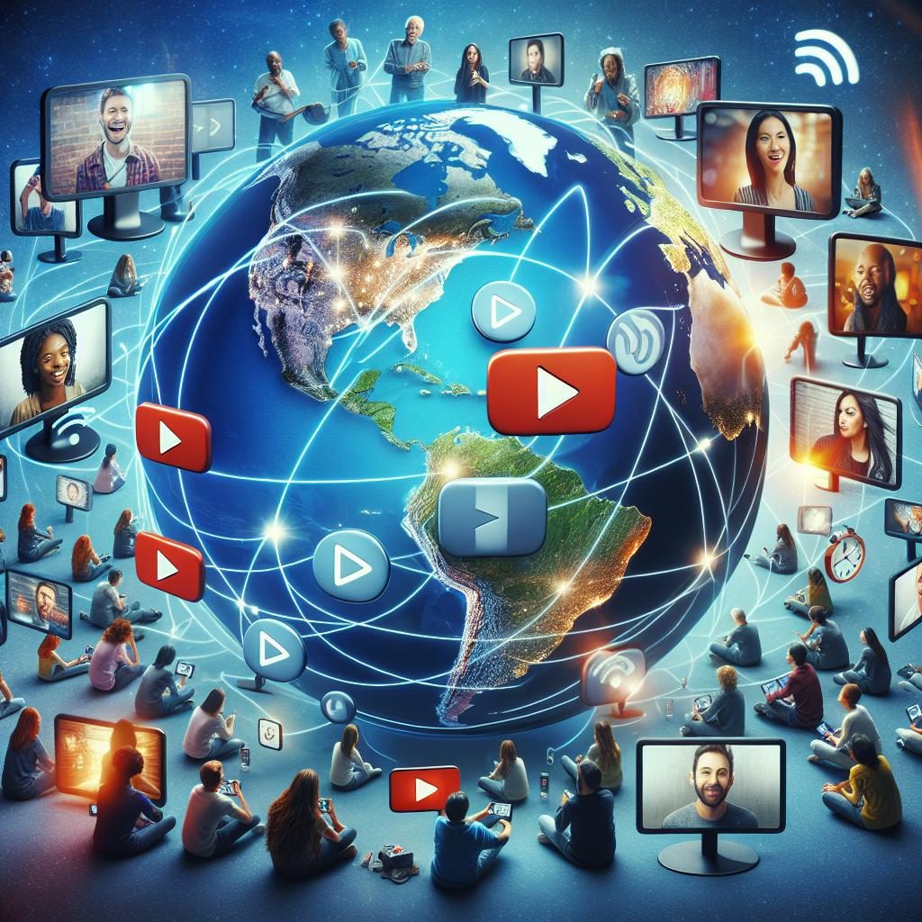 "Global YouTube Communication Concept"