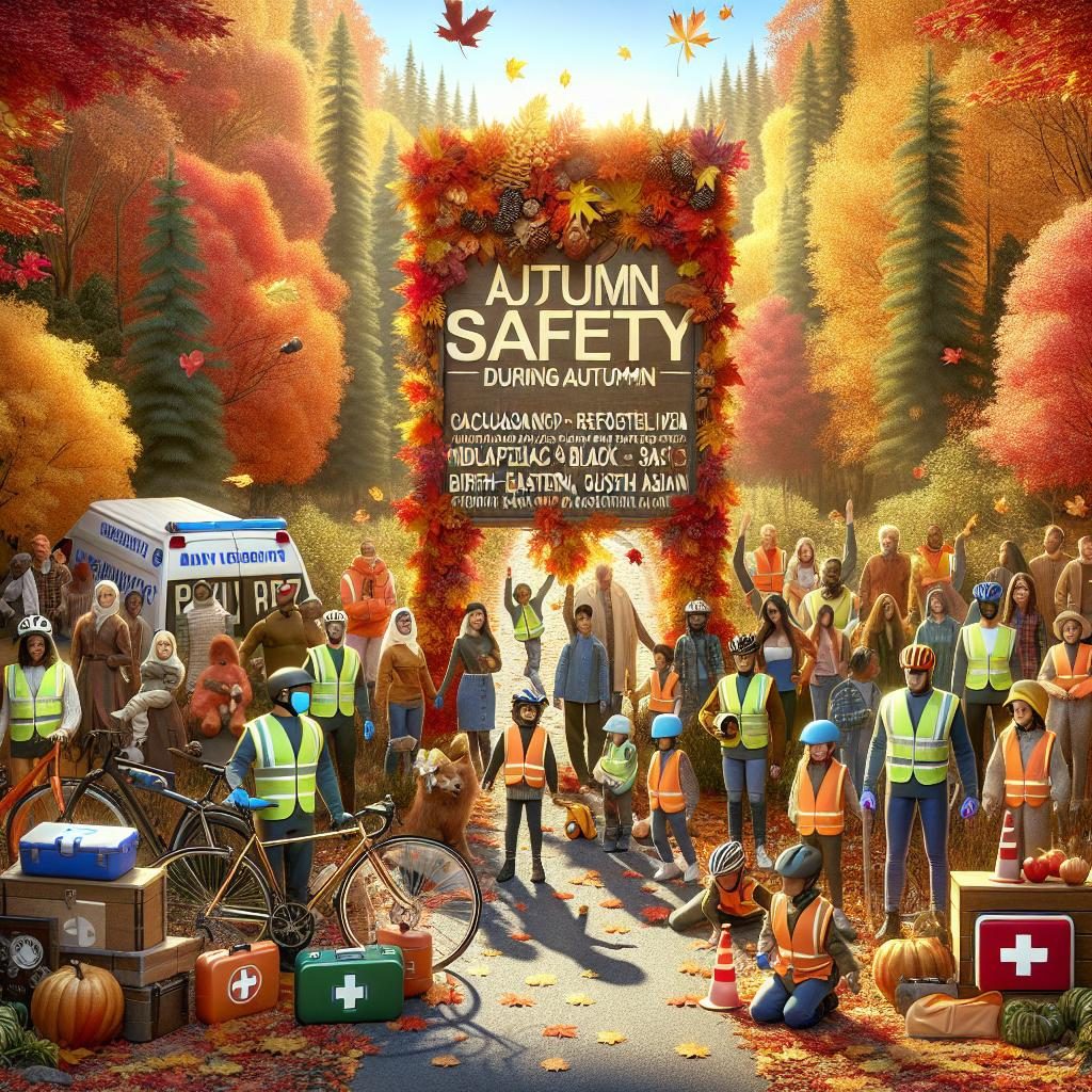 Autumn safety campaign concept