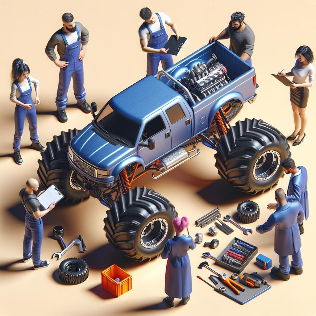 Mini Monster Truck Teamwork