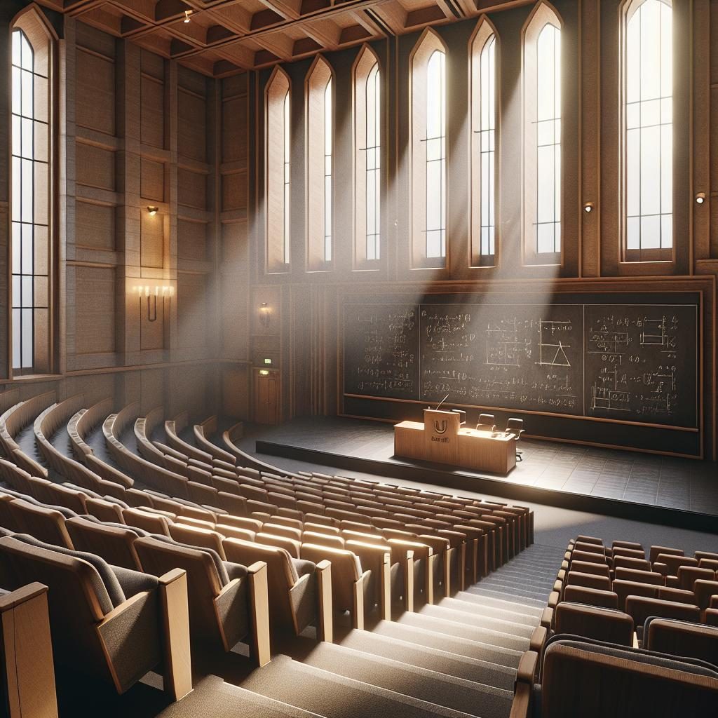 Empty lecture hall