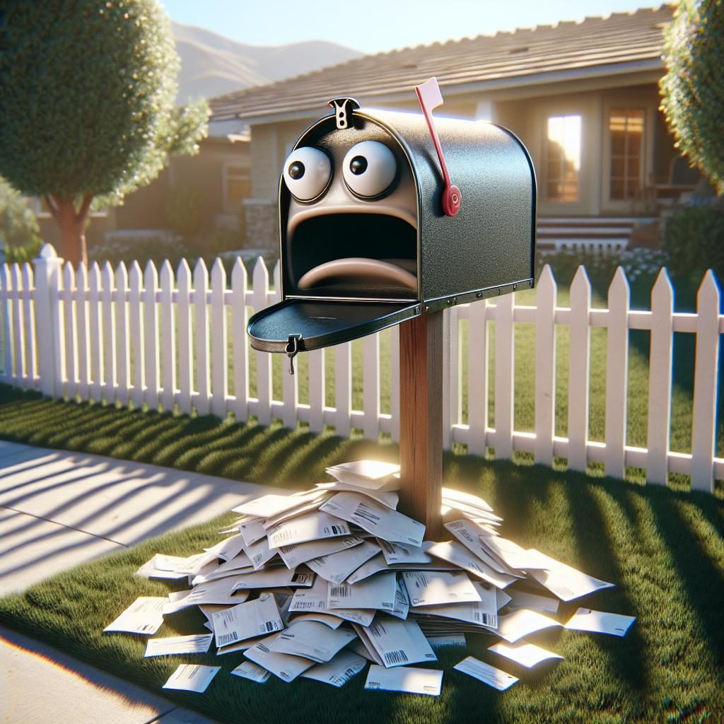 Frustrated Mailbox Scene