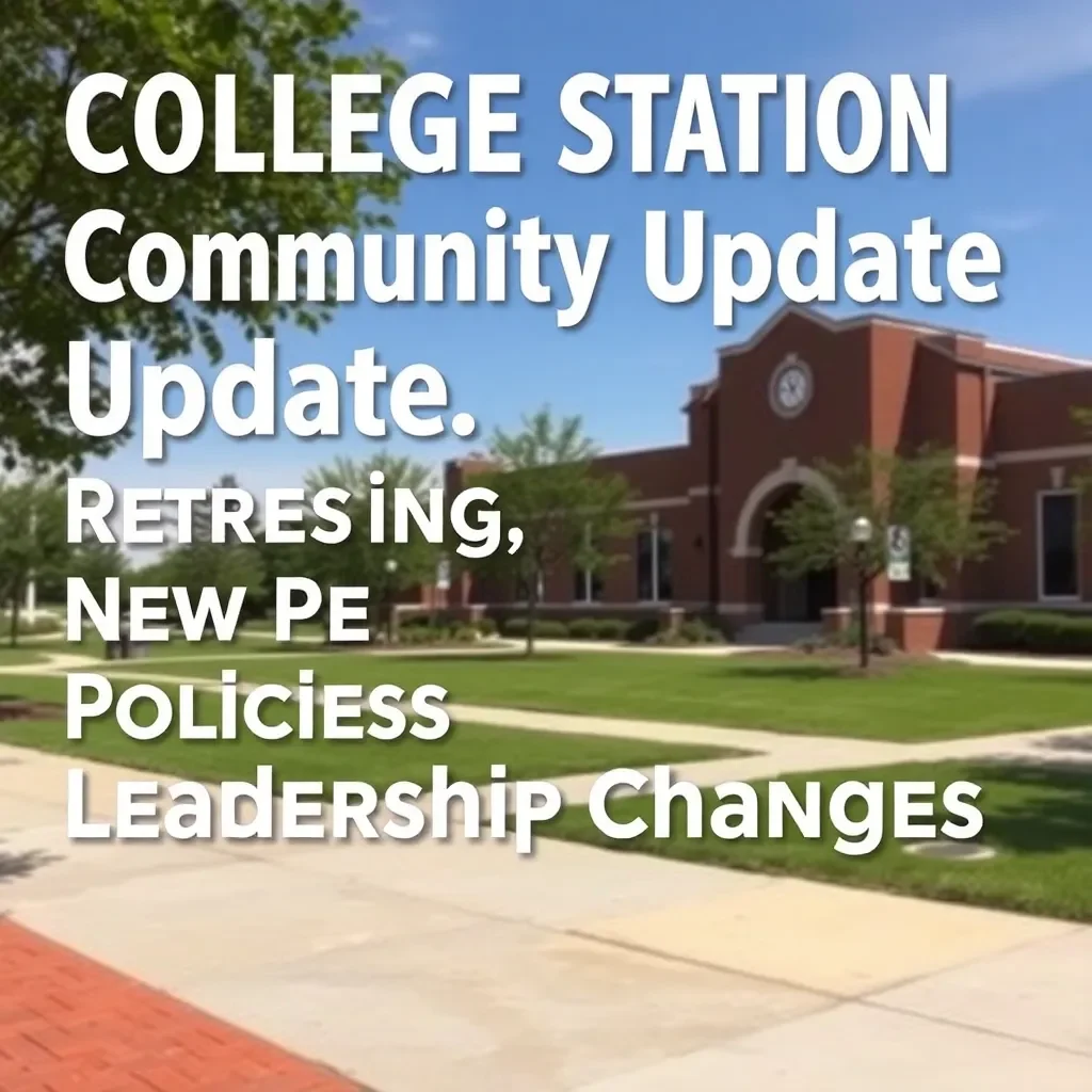 College Station Community Update: Arrests, New Policies, and Leadership Changes