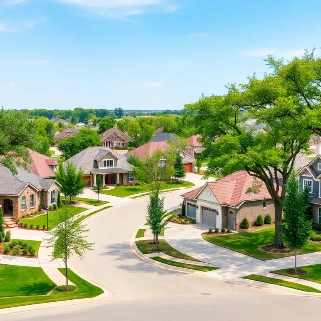 Luxury homes in a scenic neighborhood in Bryan-College Station