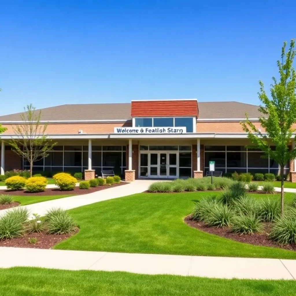 Exterior view of the Tri-County Behavioral Health Center in Conroe