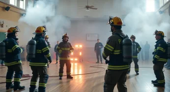 College Station Firefighters Train at Old Hurricane Harry’s