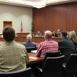 Community members engaging during the College Station ISD Board meeting.