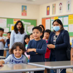 Students and teachers in a supportive school environment