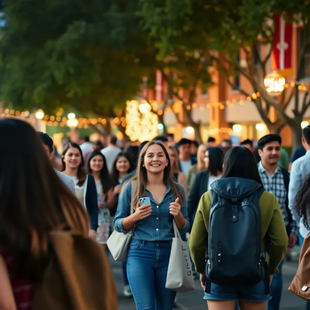 Students at Texas A&M University participating in cultural events in 2025.