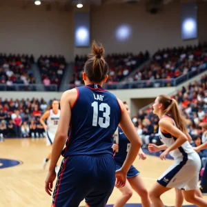 Texas A&M women's basketball team in action against South Carolina