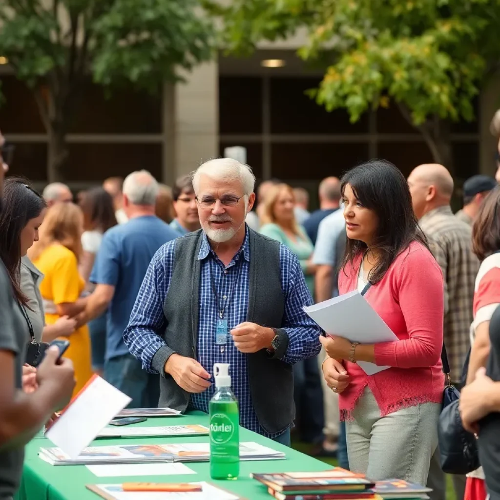 Community members participating in College Station's Warrant Amnesty Program.