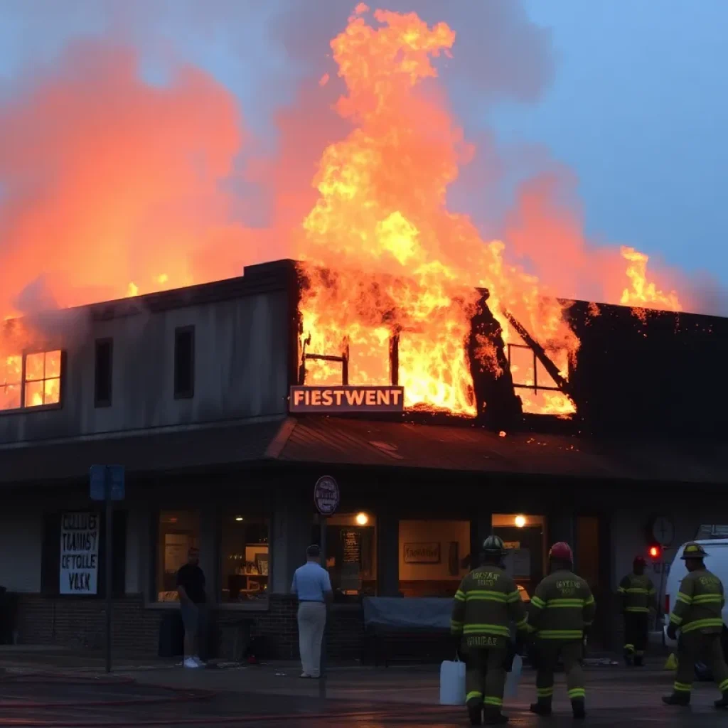 Devastating fire damage at Harvey Washbangers in College Station