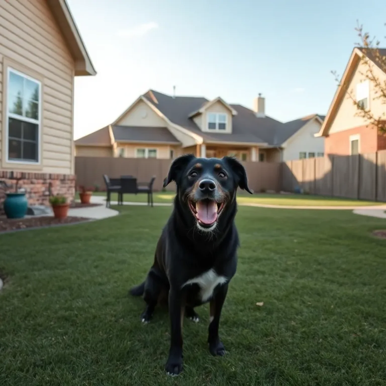 Neighborhood in Bryan, Texas, showing concern for a tragic dog shooting.