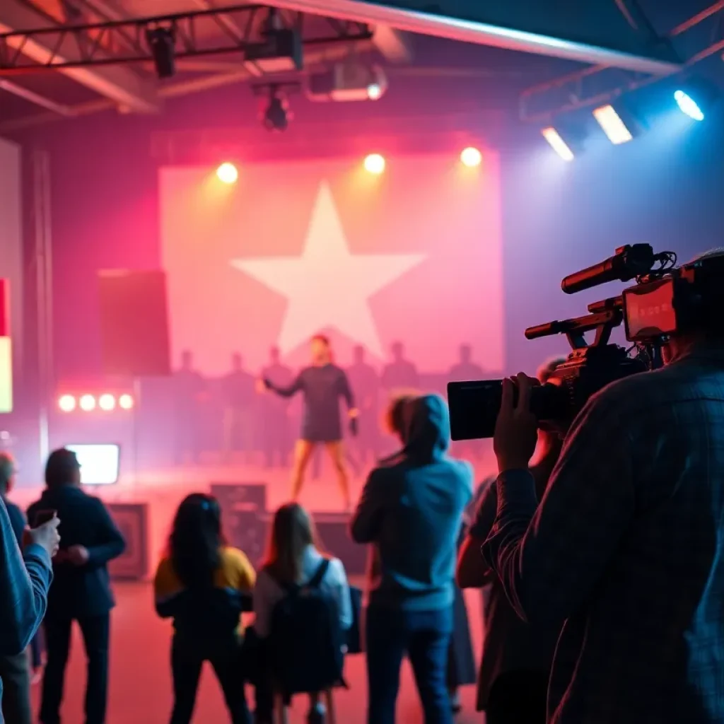 Actors auditioning in a casting call in Texas
