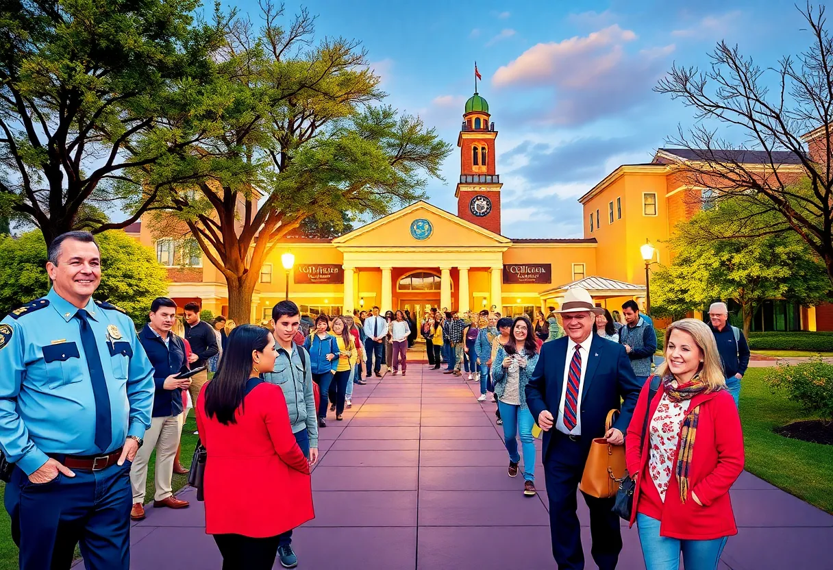 Collage depicting various community updates and legal developments in College Station.