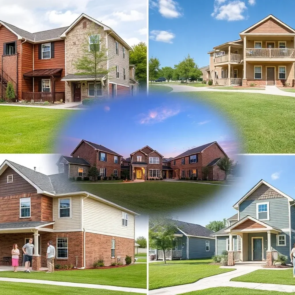 Diverse housing options in College Station Texas with students and families.