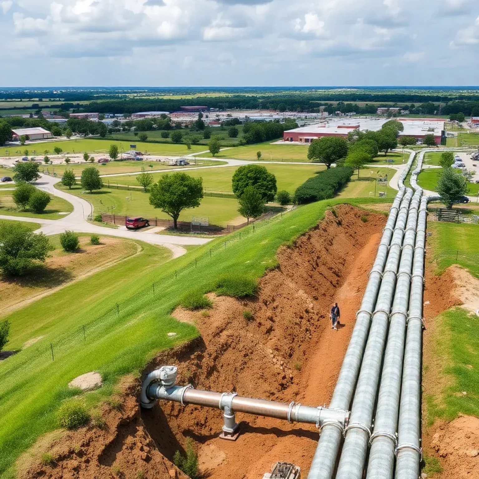 Construction of water supply infrastructure in College Station