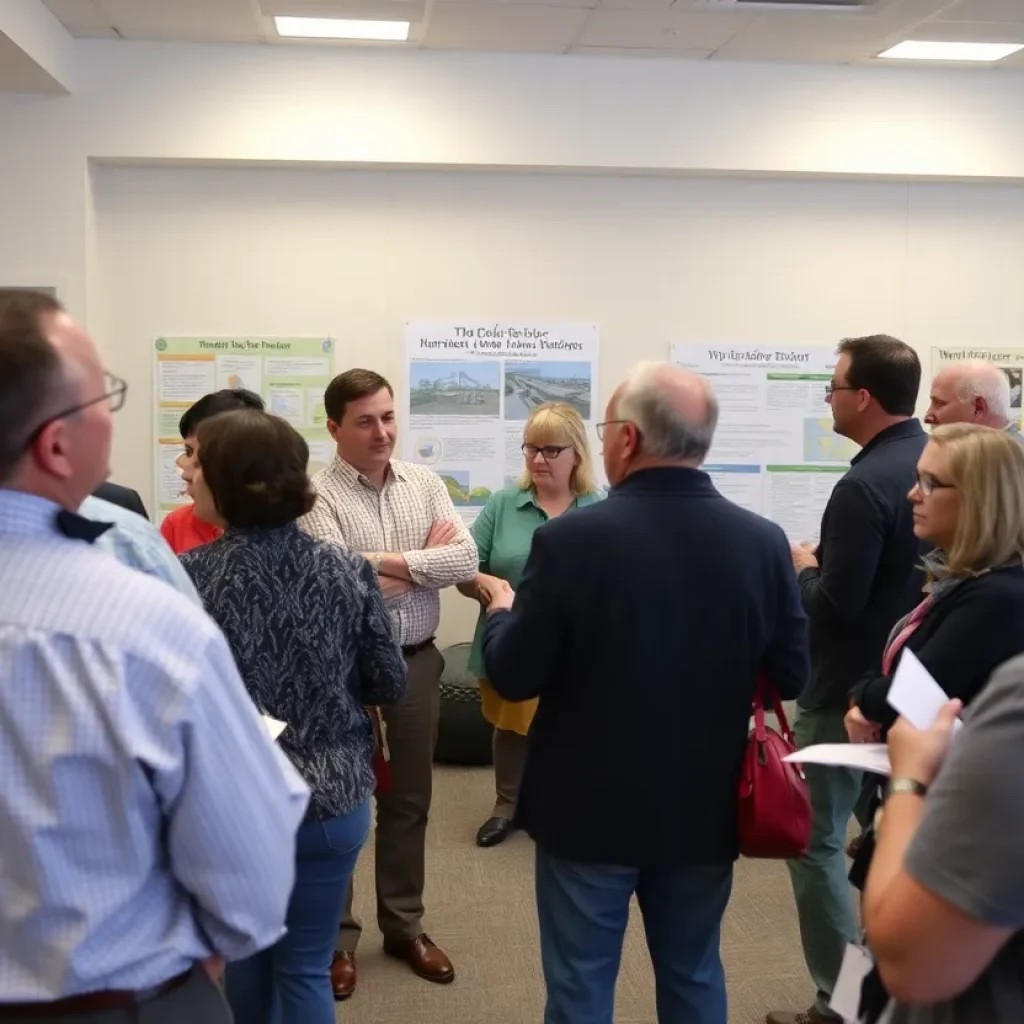 Residents participating in a community meeting in Bryan.