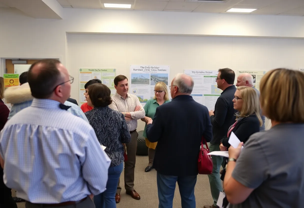 Residents participating in a community meeting in Bryan.