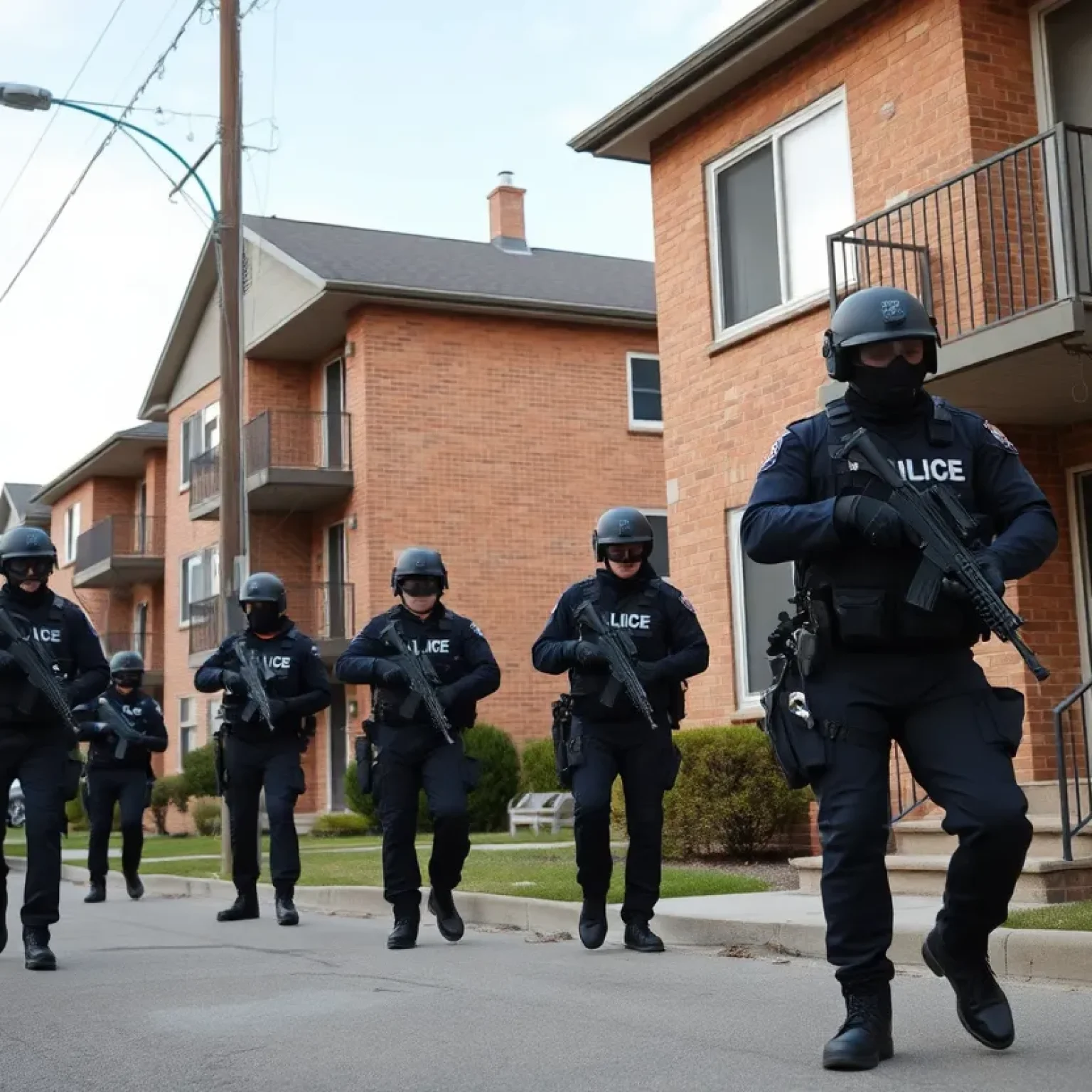 SWAT team responding to a hostage situation in College Station