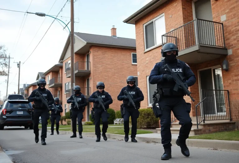 SWAT team responding to a hostage situation in College Station