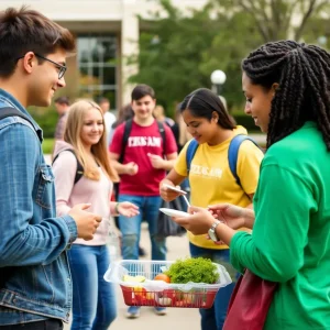 Students at Texas A&M engaging in food security initiatives